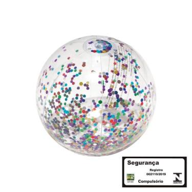 Imagem de Bola Inflável com Glitter Sort - MOR