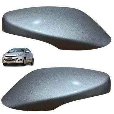 Imagem de Par capa retrovisor hb20 2012 a 2019 com furo brisk - BLAWER