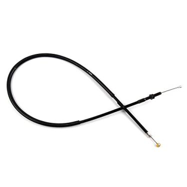 Imagem de Cabo de embreagem preto compatível com Yamaha MT07 FZ07 2014-2016, linha de fio inoxidável e borracha