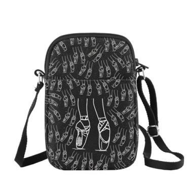 Imagem de CHOORO Bolsa tiracolo para professores de balé, dança, presente profissional para amantes de dançarinos, Ballet Dance B