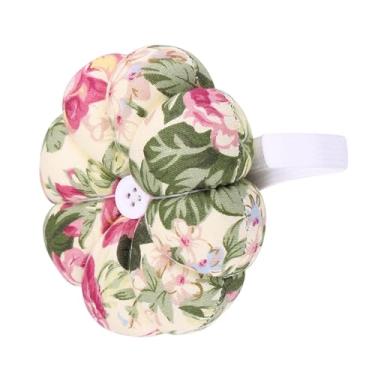 Imagem de KIMISS 1 PCS Creative Pumpkin Fabkin Strewing Agulhas de Alfinete de Pino Com Cinto de Pulso Elástico - Mini -Costura Elegante e Prático Acessório de Costura para Artesanato DIY (13 ID: 23,3 mm /