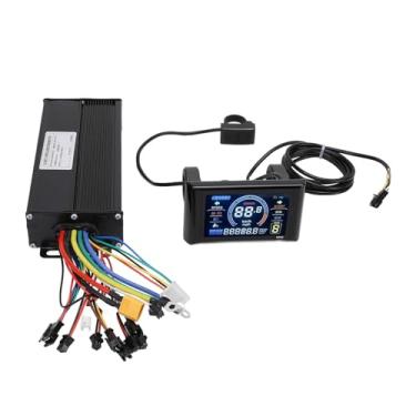 Imagem de Ciclo elétrico Painel Controlador 36V 48V 52V 40A alto desempenho Sine Wave Motor Controller com S966 Color Display 3 Mode limite de velocidade para E Bike Scooter Brushless Motor