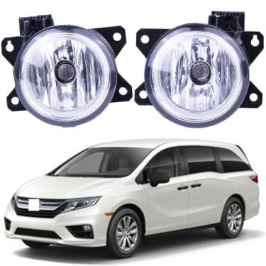 Imagem de Prefer Warehouse Luzes de neblina compatíveis com Honda Civic/Accord Coupe 2 portas/HR-V/Pilot/Odyssey/Ridgeline/CR-Z substitui 33951TY0305 33950T5RA01 33950TBAA01 HO2592136C (Odyssey 2018-2021