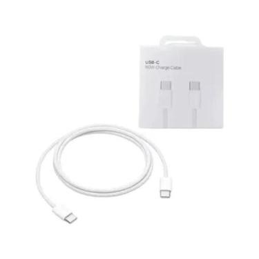 Imagem de Cabo Novo USBC 1 Metro Turbo Lightning Branco Compativel com Iphone 15