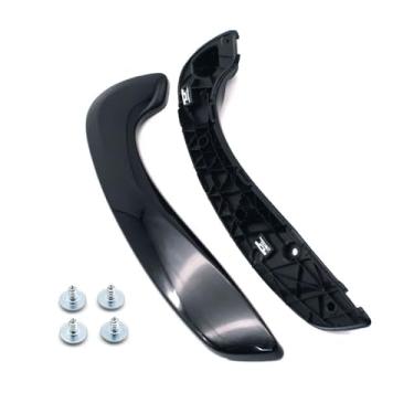 Imagem de Goodithy Conjunto de maçaneta interna da porta dianteira direita, puxador da porta do lado do passageiro completo (alça interna + tampa da maçaneta) substituição de acabamento para Renault Megane 3