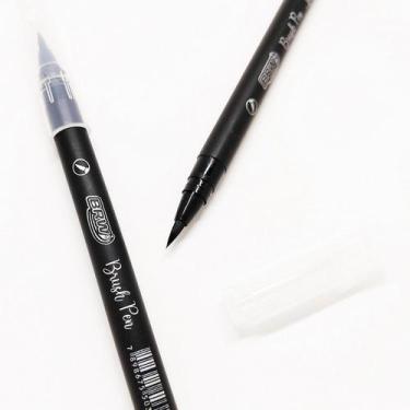 Imagem de Caneta Brush Pen Brw - Ponta Pincel Preta - Unidade