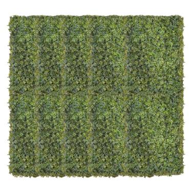 Imagem de 10x Placa Jardim Vertical Trevo Samambaia (60x40) Verde SMO