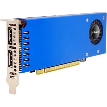 Imagem de SRhonyra Placa gráfica GTX 1060 3GB de perfil baixo GDDR5 PCIe 3.0 X16 192 Bits SFF GPU HDMI DisplayPort Dual Displays para PC compacto