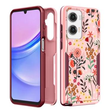 Imagem de Plakill Capa de telefone feminina para Galaxy A14 5G - Capa feminina fofa kawaii, estética, design exclusivo, flor, resistente, proteção à prova de choque, grau militar, adolescentes para Samsung