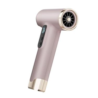 Imagem de Jectse Secador de Cabelo Portátil Sem Fio Com 100.000 Rpm, Quente e Frio, Bico Magnético para Viagem, 8 Horas de Duração da Bateria, Carregamento Rápido do Tipo C (Pinkish)