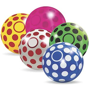 Imagem de Pacote com 12 Bolas De Vinil, Líder, Joaninha Brilhante, 20 cm