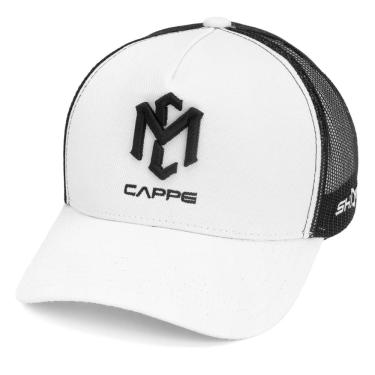 Imagem de Boné Shark Cappe Trucker com tela Branco e Preto