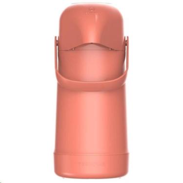 Imagem de Garrafa Térmica Termolar Magic Pump 500ml Preto/Coral, Coral