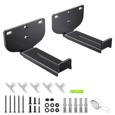 Imagem de Suporte de parede Soundbar 【Todo em metal/resistente】 Profundidade ajustável (9.9 cm-16.8 cm) para Samsung, Bose, Vizio, LG, Sony, JBL, Sonos e mais suportes de barra de som sob TV, para Dolby Atmos