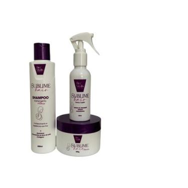 Imagem de Kit Crescimento capilar Shampoo 300ml Máscara 300g e Tõnico 120ml Bio 