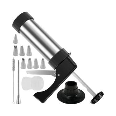 Imagem de Kit De Pistola De Prensa De Biscoitos Em Aço Inoxidável, Manual, Máqui