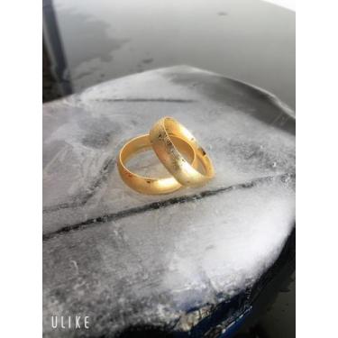 Imagem de Par de Alianças de Casamento Diana Ouro Abaulada Lisa 4,5mm 3.5g - Joi