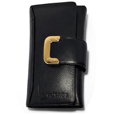 Imagem de Carteira De Couro Feminina Grande Para Cartões Documentos - Le Voyage,