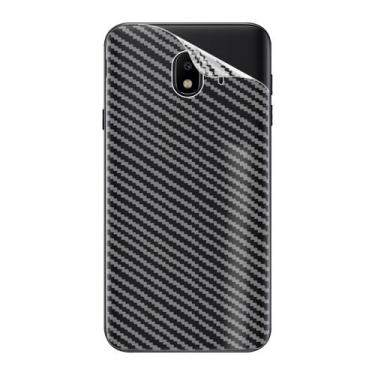 Imagem de 02 Películas Protetora Fibra Carbono Traseira compatível Galaxy J4 J40