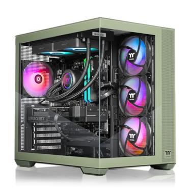 Imagem de Thermaltake LCGS View 9770M-380 Desktop para jogos (AMD Ryzen™ 7 9700X, memória ToughRam 32GB DDR5 6000MT/s RGB, NVIDIA® GeForce RTX™ 5070, 1TB NVMe M.2, WiFi, Windows 11) V38M-B85B-570-LCS