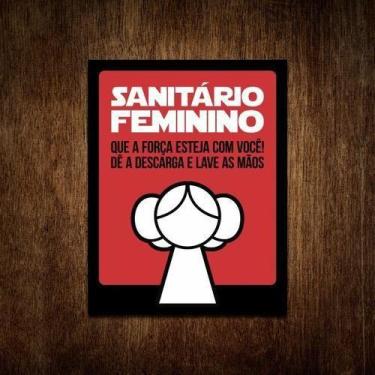 Imagem de Placa De Banheiro Feminino - Princesa Rebelde (36X46) - Sinalizo