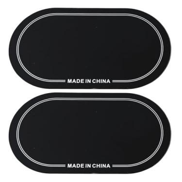 Imagem de MUNEFE 2PCS Patch de cabeça de tambor, protetor de patch de tambor, patch de pedal único bumbo para desempenho prático (Pedal duplo preto)