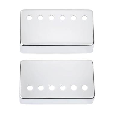 Imagem de Banworks Capas de metal Humbucker Capas para captador de guitarra elétrica 50 mm (1-31/81.3 cm) Capas de captador Humbucker para guitarra elétrica Epiphone EPI/SQ/IBZ/PRS Pacote com 2 JT/SYQG-03