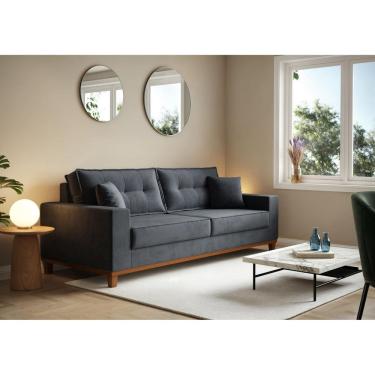 Imagem de Sofá Vitória 2,10m L com 3 Lugares em Suede