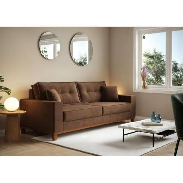 Imagem de Sofá Vitória 2,10m L com 3 Lugares em Suede