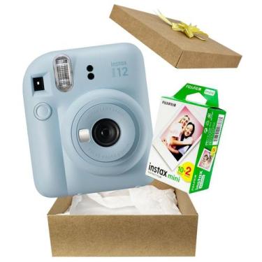 Imagem de Kit Presente Câmera Instantânea Instax Mini 12 Com 20 Fotos Azul - fuj