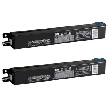 Imagem de OHLECTRIC Pacote com 2 - Substituição para Keystone KTEB-232-UV-IS-N-P 2 lâmpadas T8 reator fluorescente eletrônico com saída de luz normal | Entrada 120-277V com operação de início instantâneo |