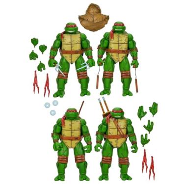 Imagem de Leonardo, Raphael, Michelangelo & Donatello 4-Pack - 7" Action Figurine - Teenage Mutant Ninja Turtles: Mirage Comics - NECA Collectibles