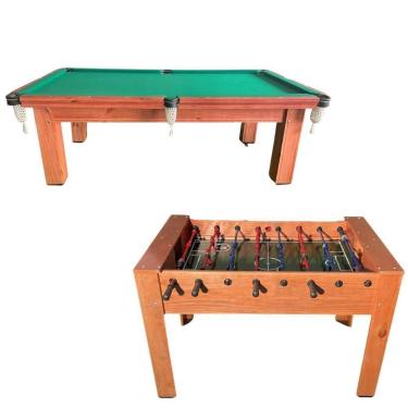 Imagem de Combinado Dinâmica Diversões Sinuca Semioficial Pebolim Oficial-Unissex