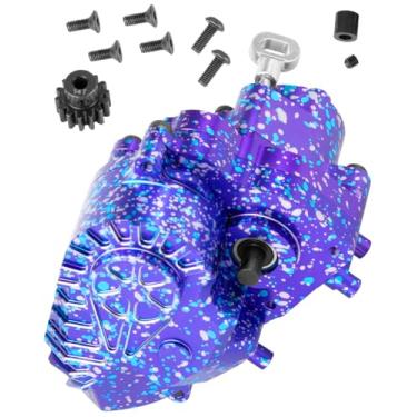 Imagem de hopsupRC RC Gearbox Upgrades Part for 1/10 Axia 1 SCX10-AXI03004 Capra 1.9 UTB RC Crawler Car,Aluminum Gearbox Complete Transmission Case w/Spur Gear,Colour