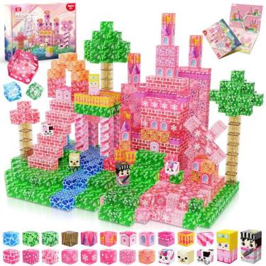 Imagem de Blocos de construção magnéticos Magnetopia 100PCS Castle Princess