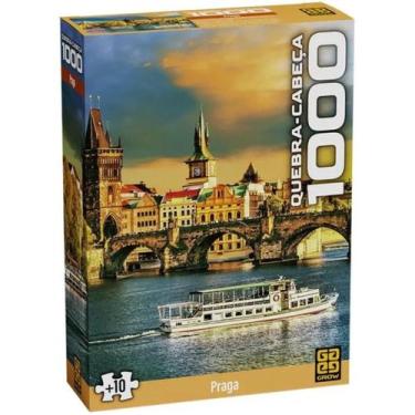 Imagem de Quebra Cabeça 1000 Peças Praga 03948 - Grow