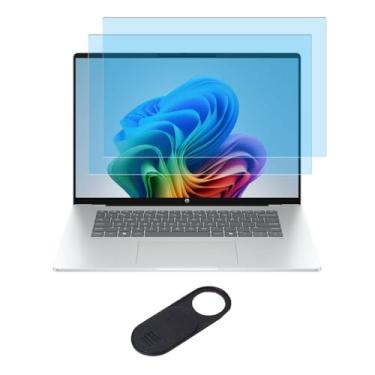 Imagem de Pacote com 2 protetores de tela para laptop HP OmniBook 7 16 e HP OmniBook X Flip de 16 polegadas 2025, filtro antirreflexo anti-UV com luz azul, reduz a tensão ocular, antiimpressões digitais