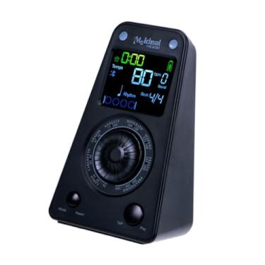 Imagem de JWQFBC Metrônomo para Tempo de Batida, Controle de Tempo Ajustável com Temporizador, Metrônomo Eletrônico para Aniversário, Máquina de E Batida, Preto