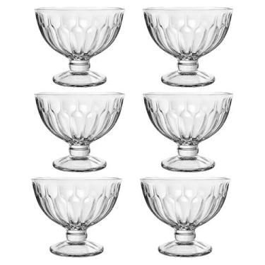 Imagem de Jogo 6 Tacas Vidro Sobremesa 275ml Sorvete Majestic Luxo - Mimo Style
