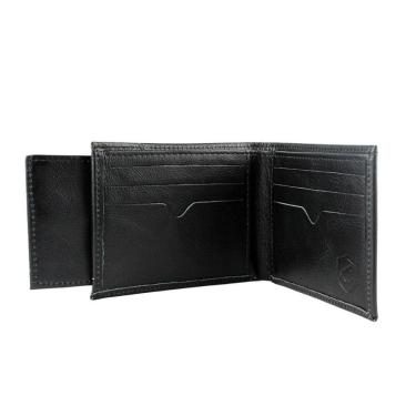 Imagem de Carteira De Couro Masculina - Porta Cartão -Dinamic- Gshield