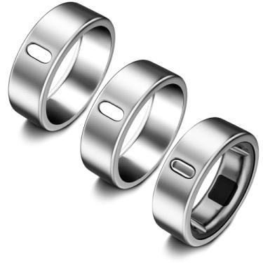 Imagem de Pacote com 3 capas compatíveis com anel Oura Gen 4/Oura Ring Gen 3 Horizon/Heritage, Surport Charging com capa, protetor de TPU antiarranhões para homens e mulheres (prata*3, tamanho 11)