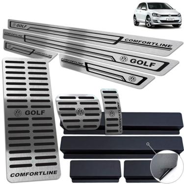 Imagem de Pedaleira Automático Soleira Descanso Preto Golf Comfortline