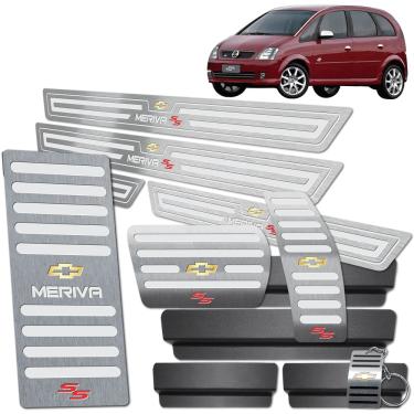 Imagem de Pedaleira Auto Soleira Descanso Prata Meriva SS 2005 A 2010