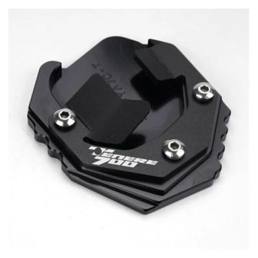 Imagem de Compatível com Tenere 700 2019 2020 2021 2022 2023 Acessórios de motocicleta Suporte lateral Extensão de pé Ampliador Pad Tenere700 (suporte B-Preto)