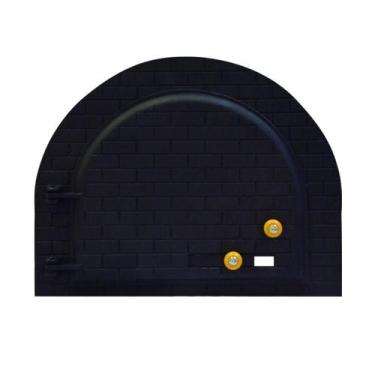 Imagem de Porta de Forno Americana Fogão a Lenha Pizza Iglu G 37x31cm - Metal Mi