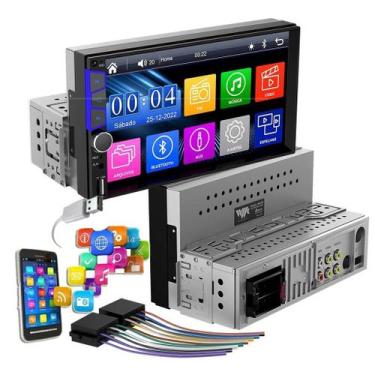 Imagem de Central Multimídia Universal 1 din Rádio De Carro MP5 Video Player Blu