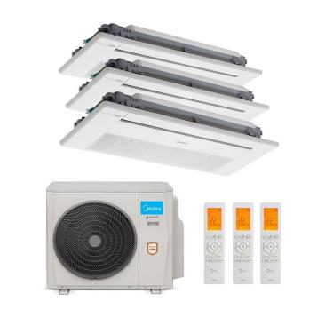 Imagem de Ar Condicionado Multi-split Inverter 36.000 Btu Cassete 1 via (2x Evap 12.000 + 1x Evap 18.000) QF 220v R-410 38MBMBA18M