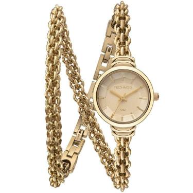 Imagem de Relógio Technos Feminino Mini Joia Dourado - 2035ndo-1x