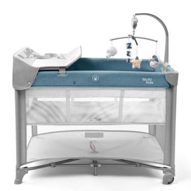 Imagem de Berço Desmontável DayDream 0-15 Kgs Azul Multikids Baby - BB388 BB388