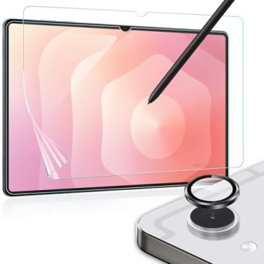 Imagem de Anbzsign Pacote com 2 + 2 protetores de tela compatíveis com Samsung Galaxy Tab S11 e protetor de lente de câmera, antirreflexo, filme PET fosco para desenho